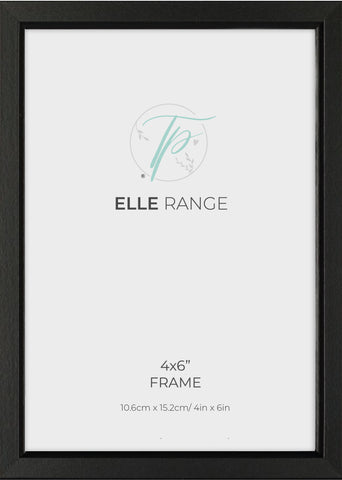 Frame, Black, Elle Range - 4x6" - Tishapix