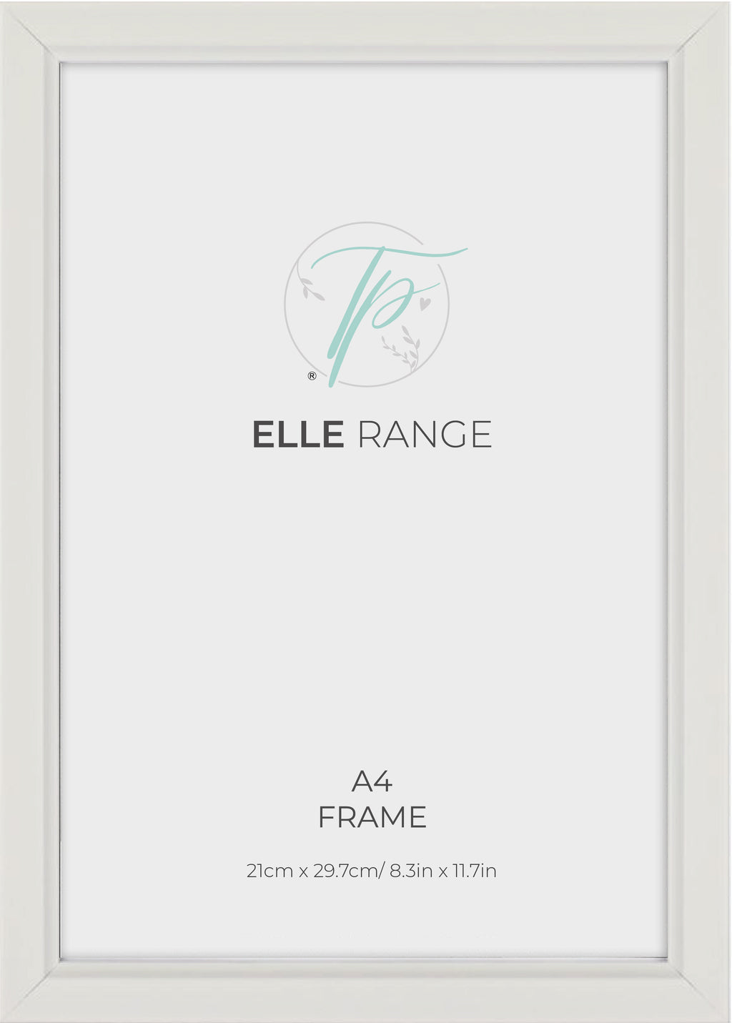 Frame, White, Elle Range - A4 - Tishapix