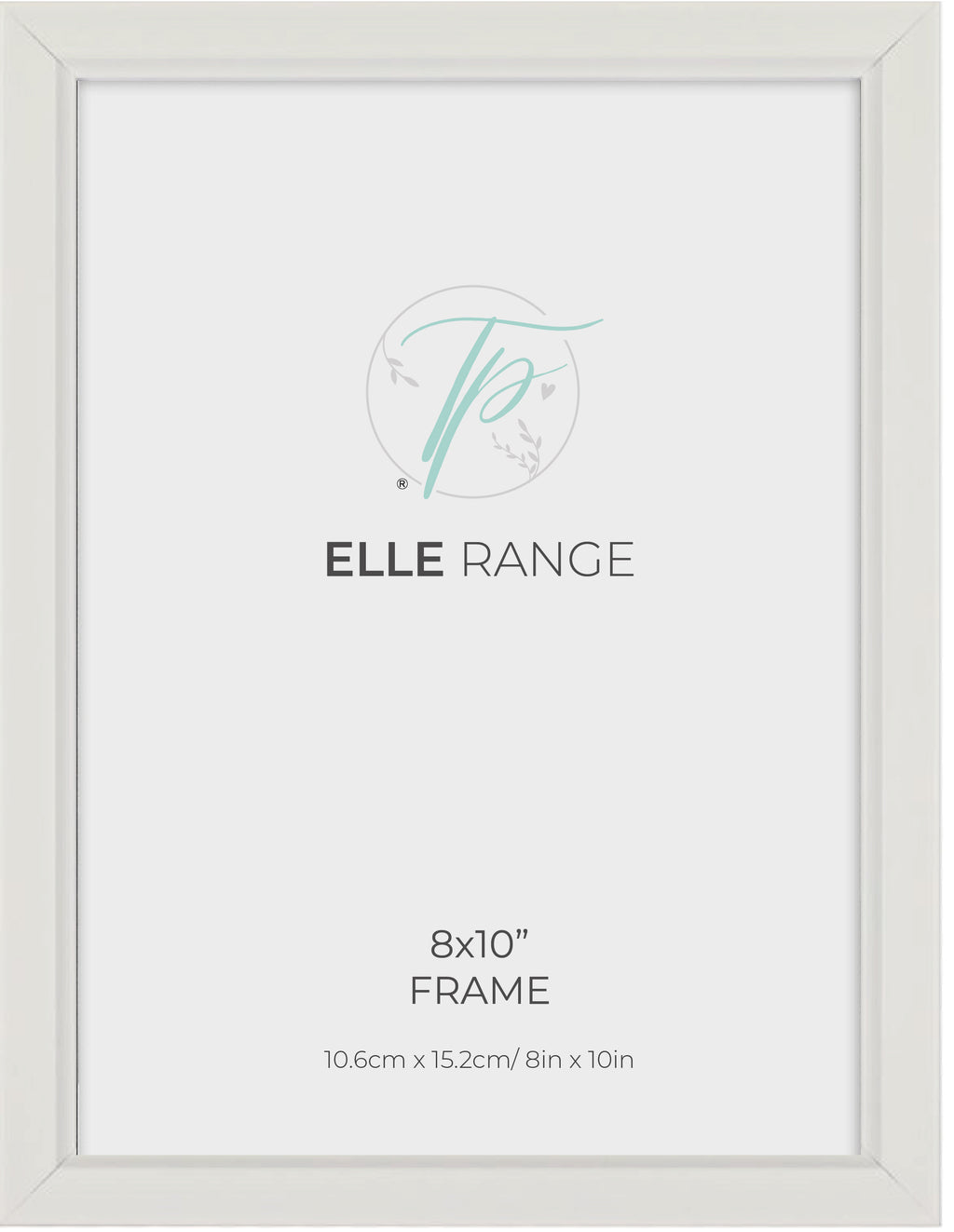 Frame, White, Elle Range - 8x10" - Tishapix