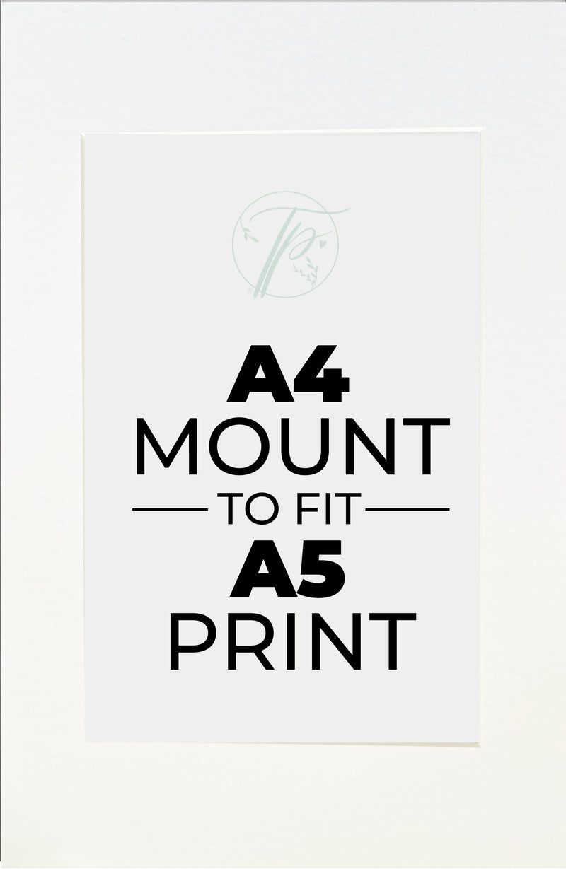 A4 Mount To Fit A5 Print