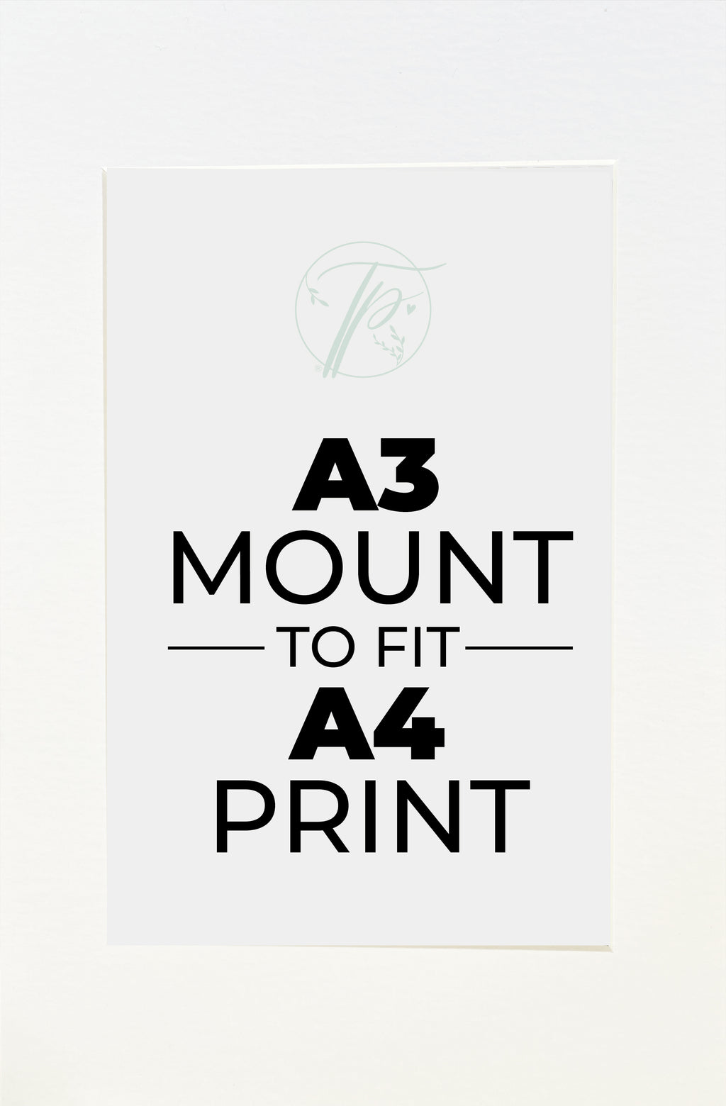 A3 Mount To Fit A4 Print