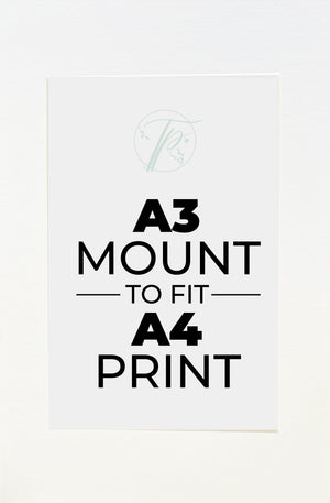 A3 Mount To Fit A4 Print