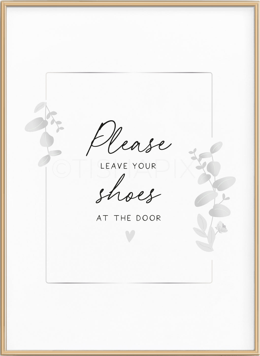 Please Leave Your Shoes At The Door Wreath