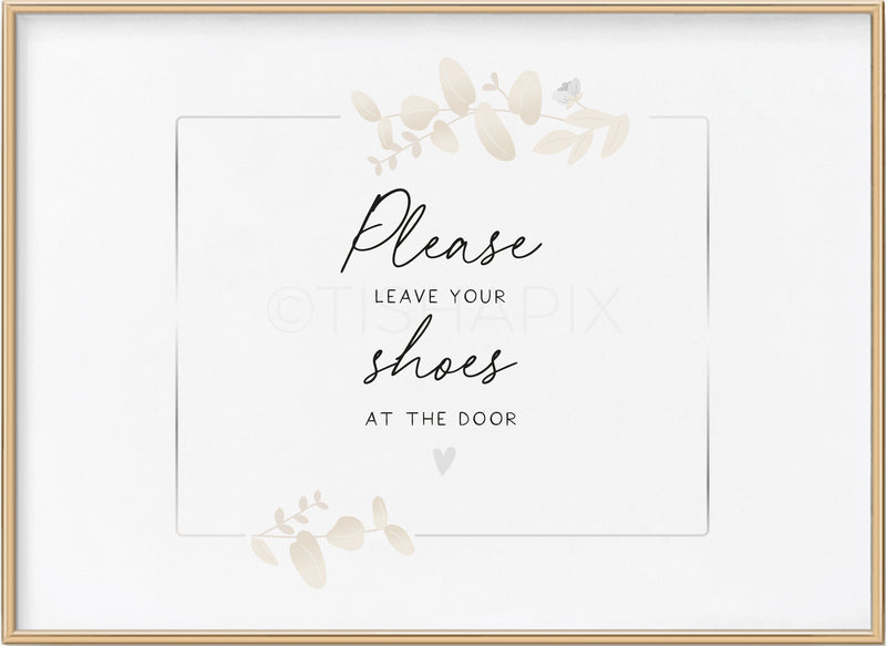 Please Leave Your Shoes At The Door Wreath