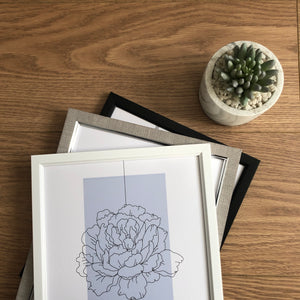 Unmounted/mounted slim frames for the home