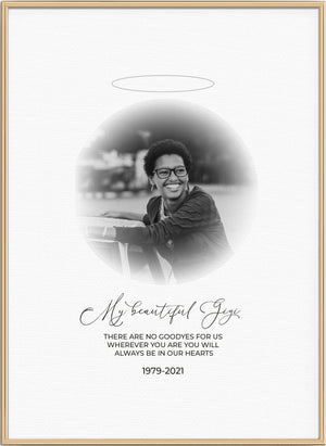 Memorial Personalised Photo Print