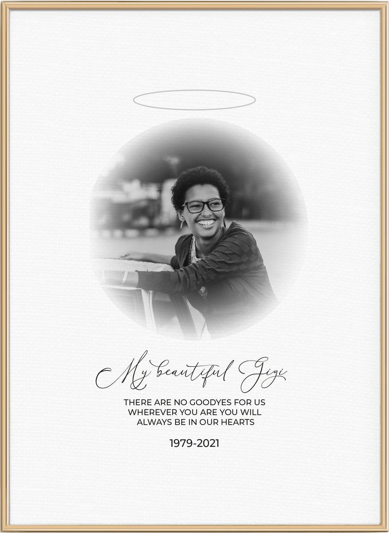 Memorial Personalised Photo Print