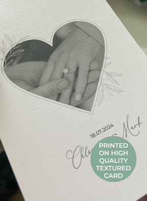 Heart Shaped Personalised Photo Print