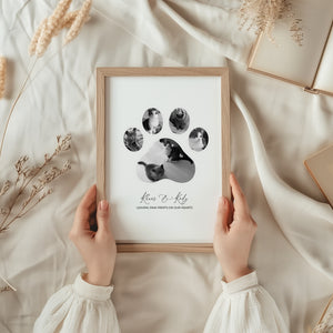 Cat Paw Personalised Photo Print