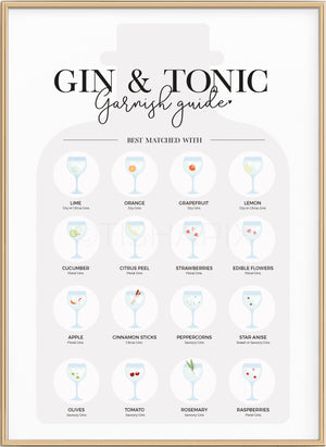 Gin and Tonic Garnish Guide