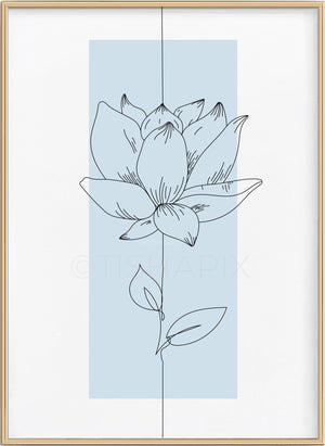 Lotus Line Art