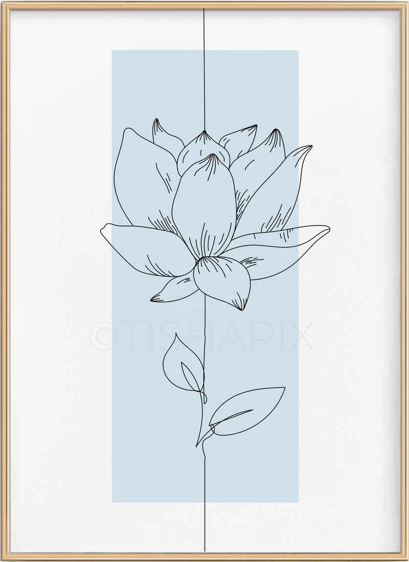 Lotus Line Art